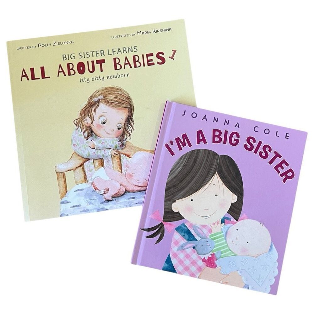 NWOT Lot of 2 Itty Bitty Newborn All About Babies and I'm A Big Sister Books